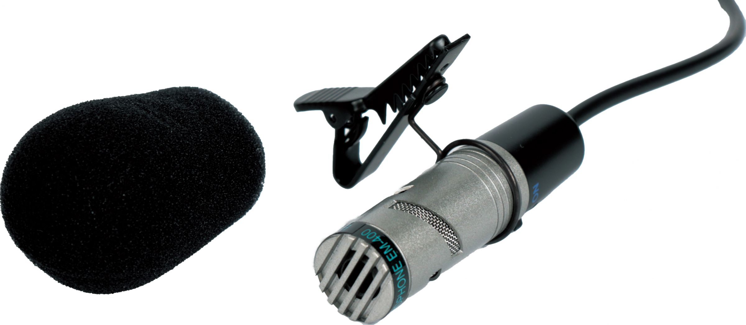 TieClip Microphone with buildin LR44 battery Dynamic & Condenser